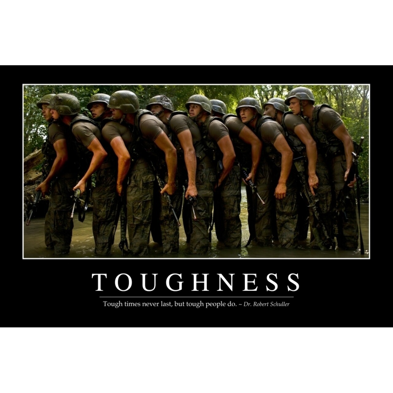 Posterazzi Toughness: Inspirational Quote and Motivational Poster Poster Print